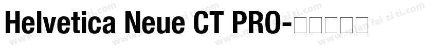 Helvetica Neue CT PRO字体转换
